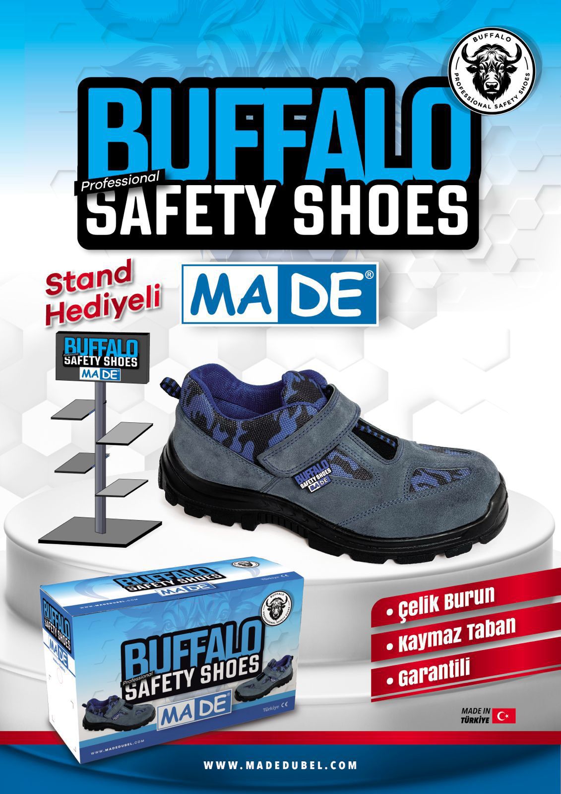 MADE BUFFALO SÜET YAZLIK İŞ AYAKKABISI NO:40